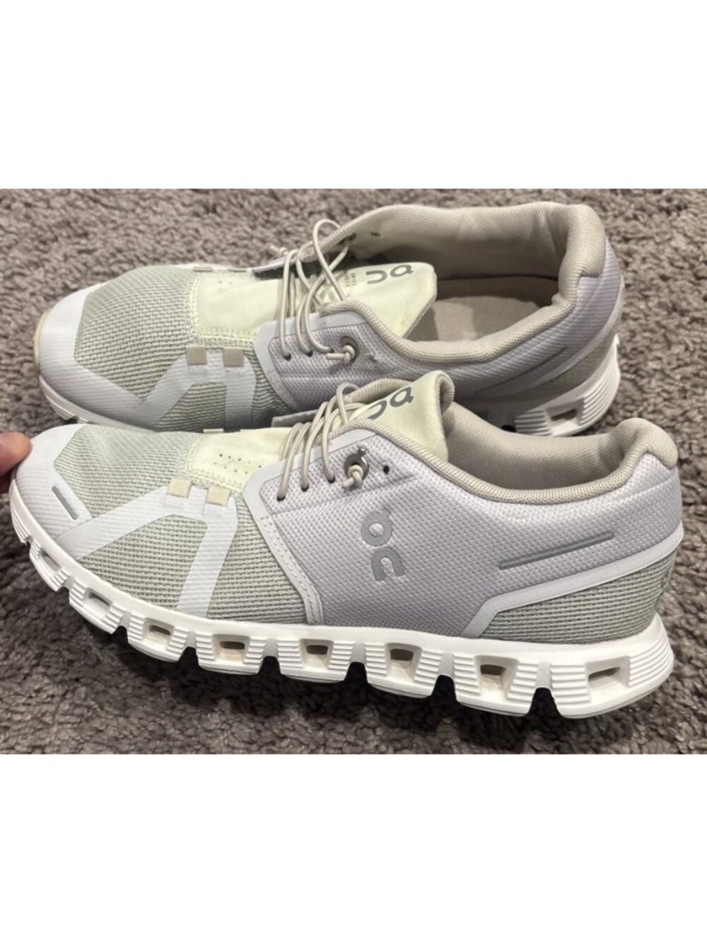 Nice! On Running Cloud 5 Women's Shoes Lavender/Aloe 79.98014 Size 8